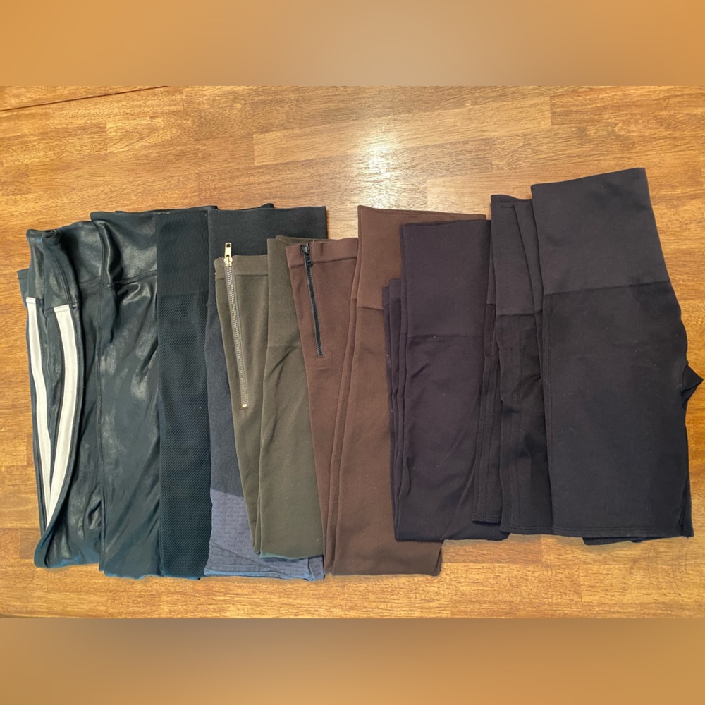 LOT of 9 Look at me now Spanx seamless leggings, 3/4, shorts